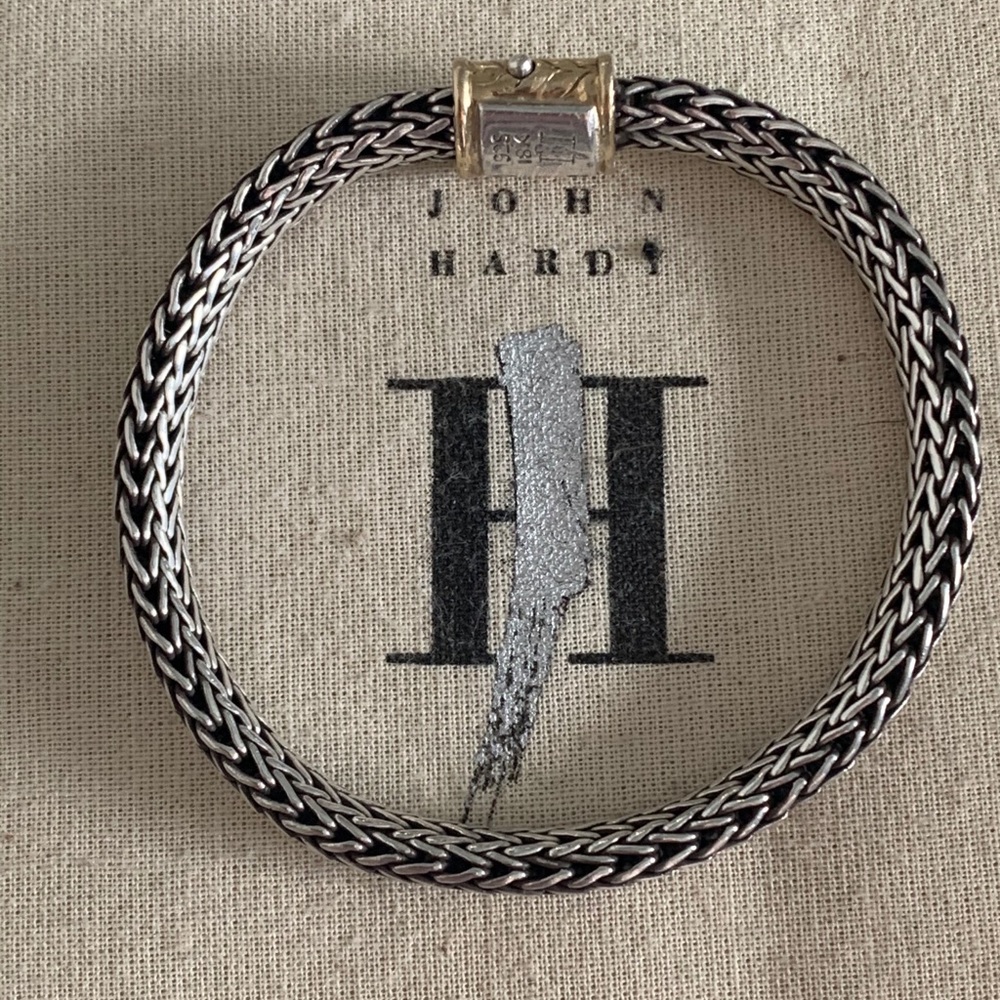 John Hardy Classic Chain SS and 18K Gold Bracelet